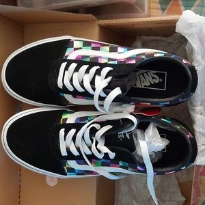 Vans Ward Iridescent Check, Women's 8 Brand new in box